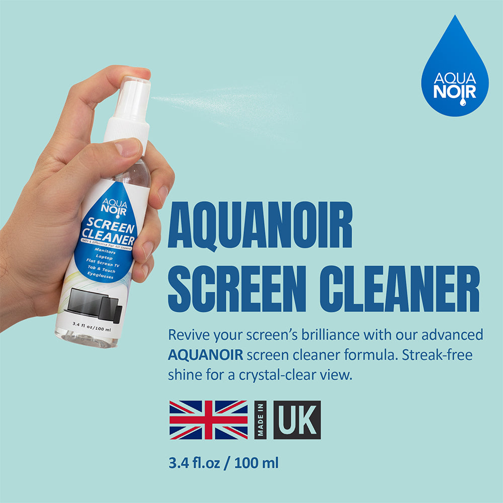 Aquanoir Screen Cleaning Spray 250ml for TV, Phone, Monitor & Laptop
