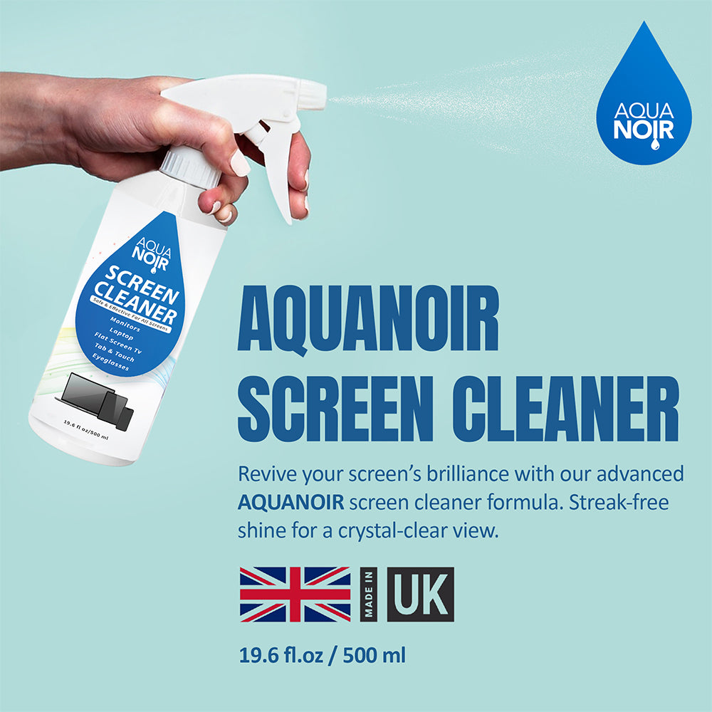 Aquanoir Screen Cleaning Spray 500ml for TV, Phone, Monitor & Laptop