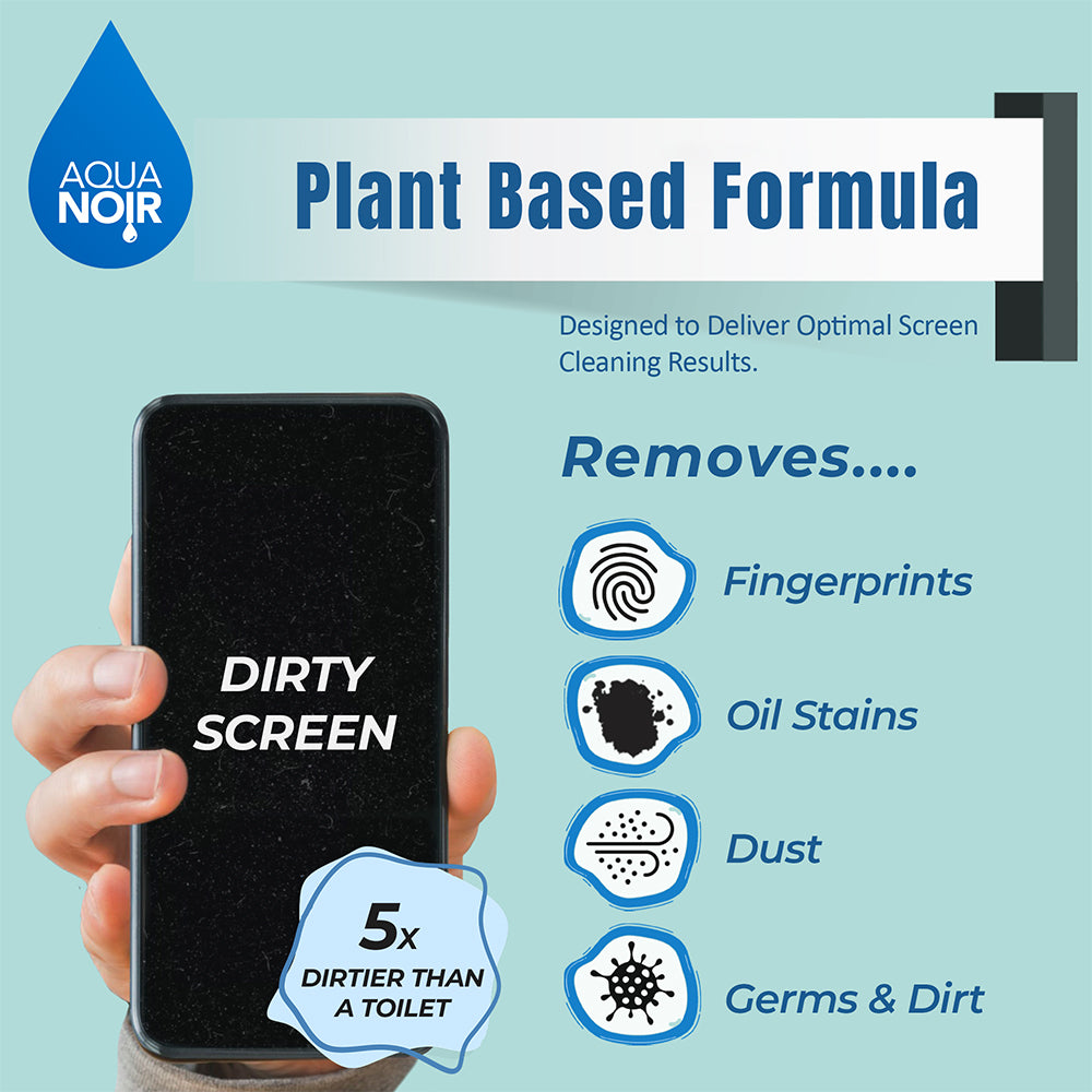 Aquanoir Screen Cleaning Spray for TV, Phone, Monitor & Laptop