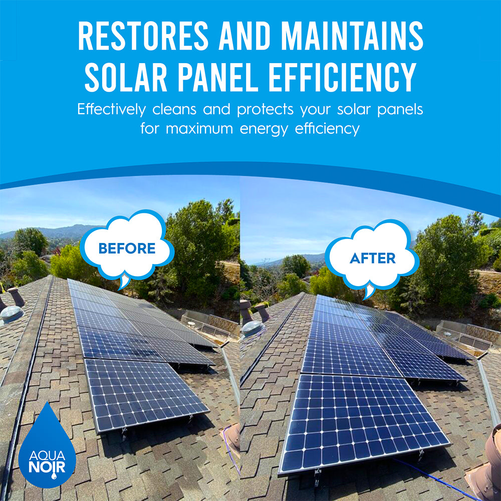 AQUANOIR Solar Panel Cleaner Spray 500ml | Removes Dirt, Dust & Grime
