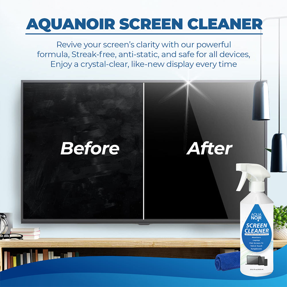 Aquanoir Screen Cleaning Spray for TV, Phone, Monitor & Laptop