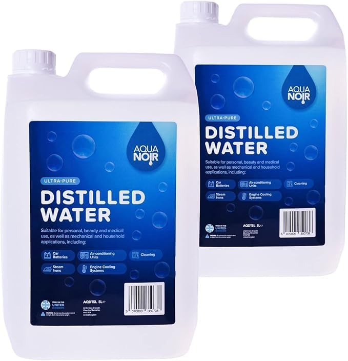AQUANOIR Distilled Water | For Irons, CPAP & Car Batteries-Made in UK