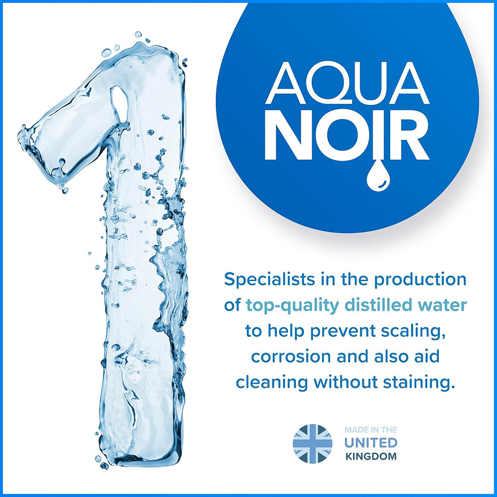 AQUANOIR Distilled Water | For Irons, CPAP & Car Batteries-Made in UK