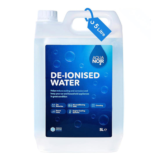 AQUANOIR Deionised Water for Steam Irons, Car Batteries, Cleaning, and Steam Mops