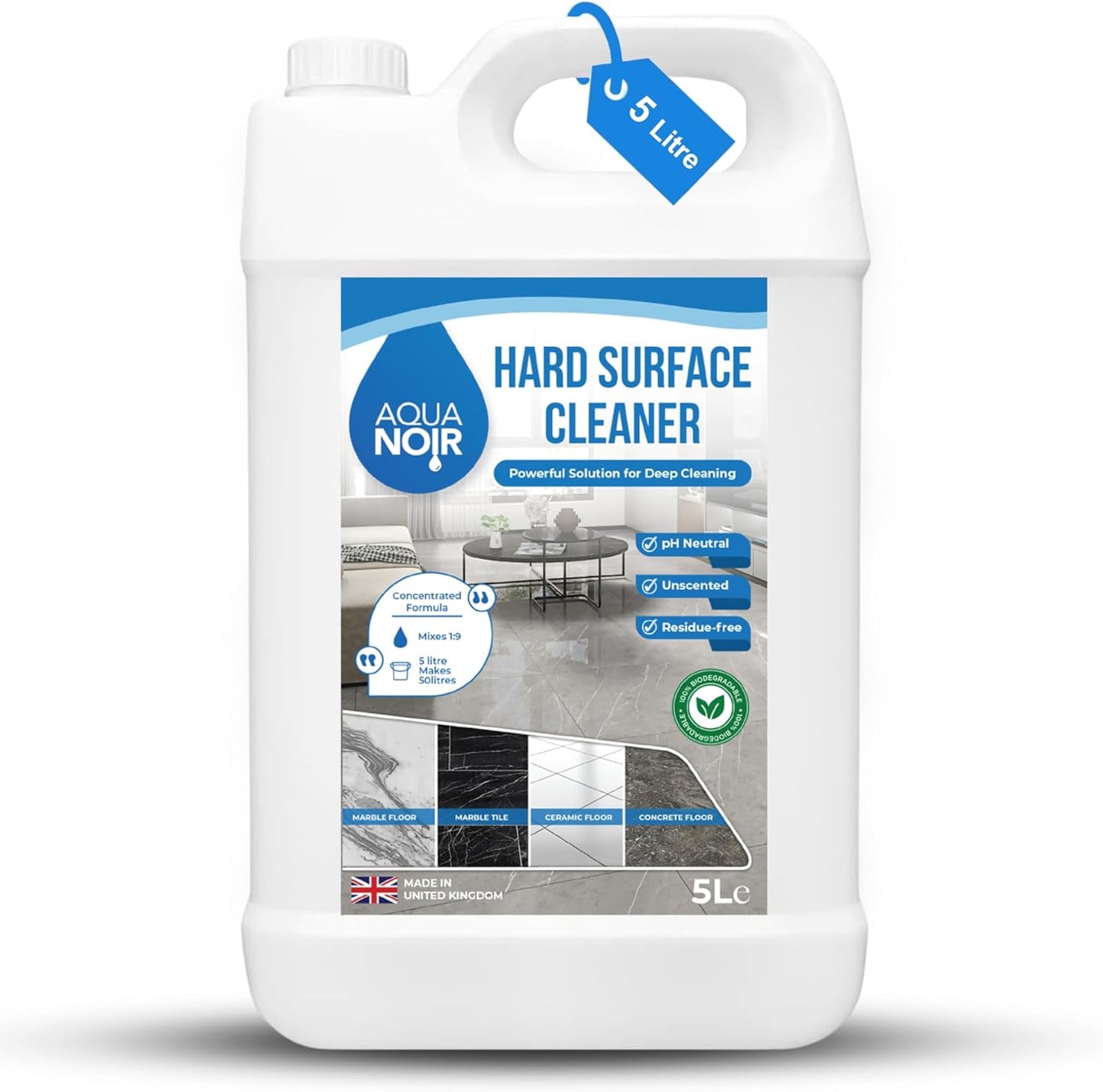 Aquanoir Hard Surface Cleaner 5L | Powerful Grease & Grime Remover