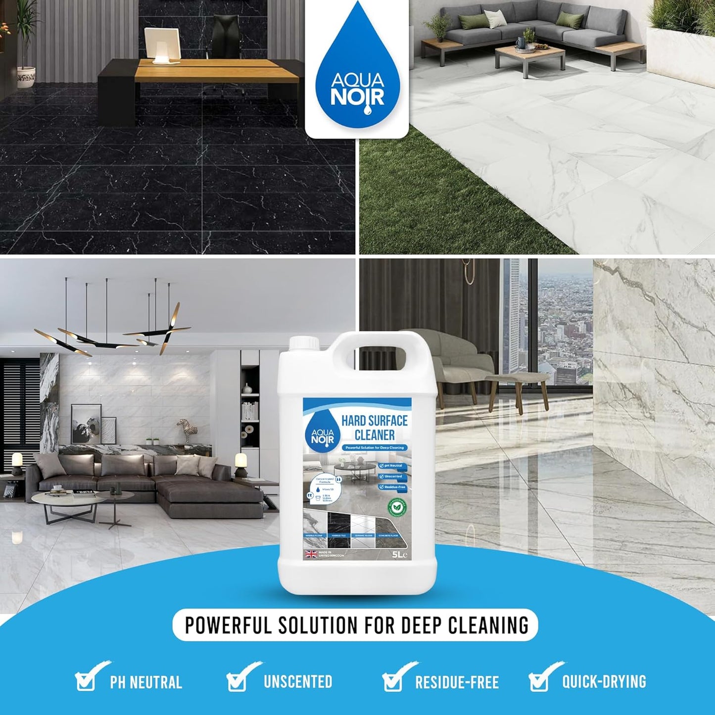 Aquanoir Hard Surface Cleaner 5L | Powerful Grease & Grime Remover