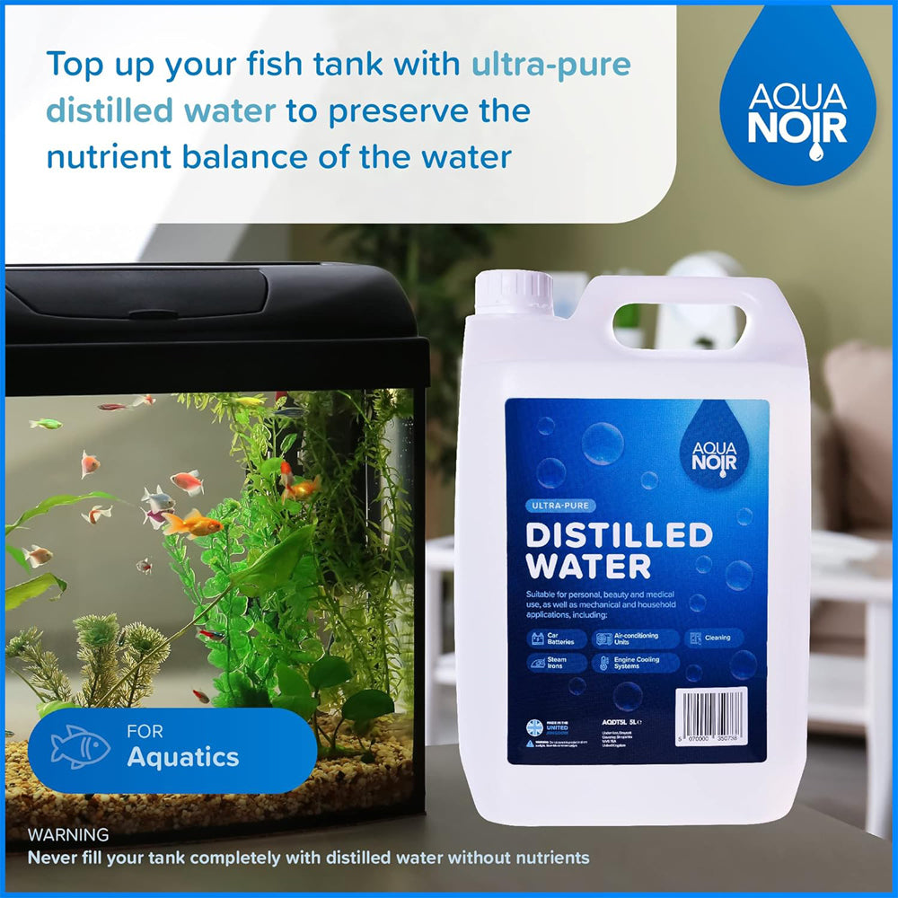 AQUANOIR Distilled Water 10L | For Irons, CPAP & Car Batteries-Made in UK1