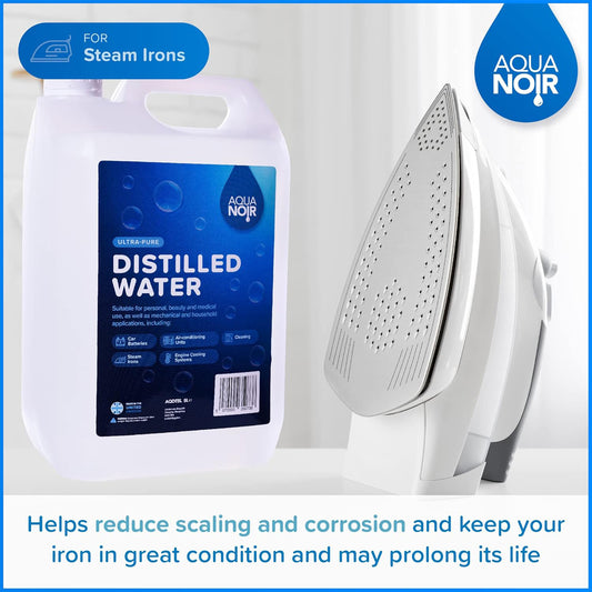 AQUANOIR Distilled Water 10L | For Irons, CPAP & Car Batteries-Made in UK1